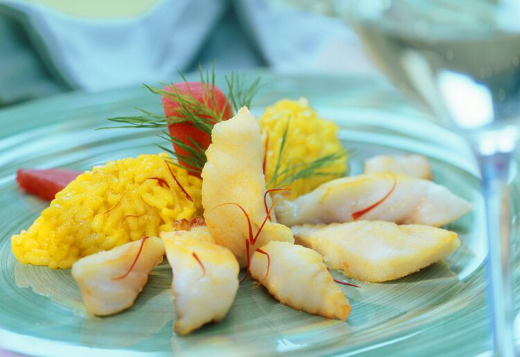 Filets de maquereaux au riz safrané