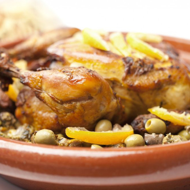 Canard aux olives et citrons confits