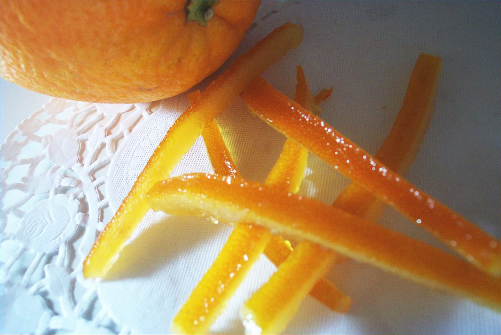 Ecorces d'oranges confites