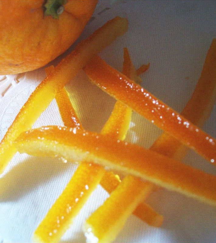 Ecorces d'oranges confites
