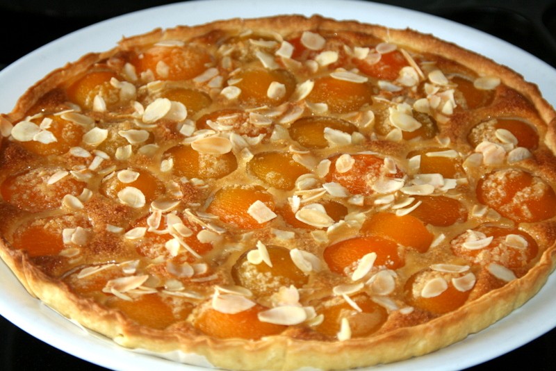 Tarte aux abricots et amandes