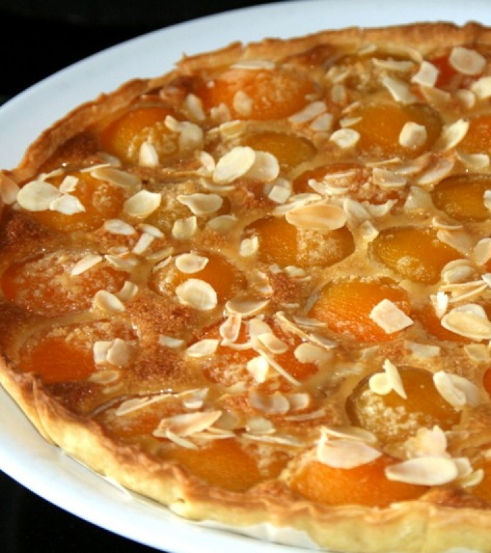 Tarte aux abricots et amandes