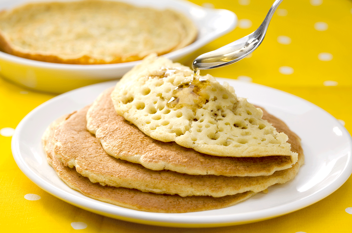 Beghrir (Crêpes levées au miel)