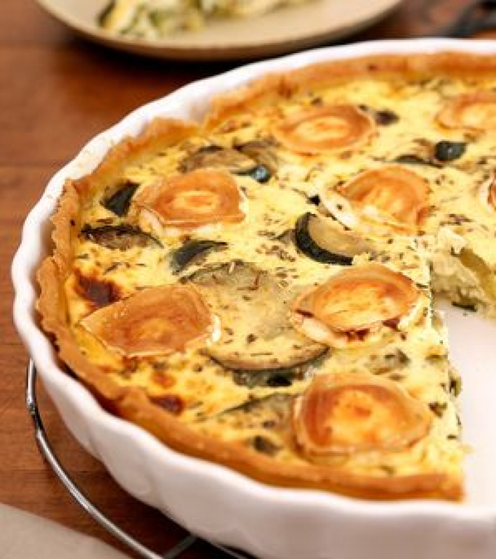 Tarte à la courgette et au chèvre