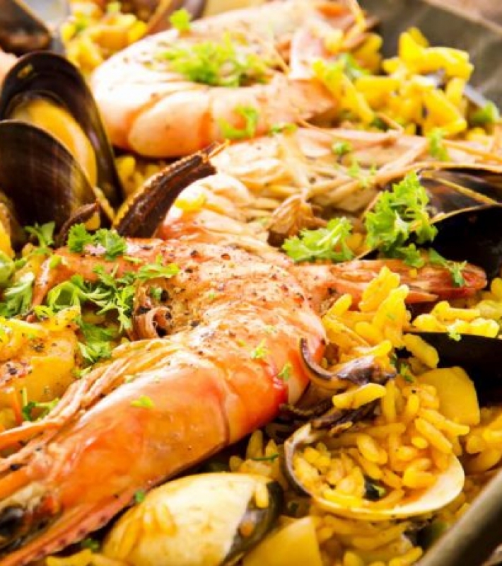 Paella aux fruits de mer