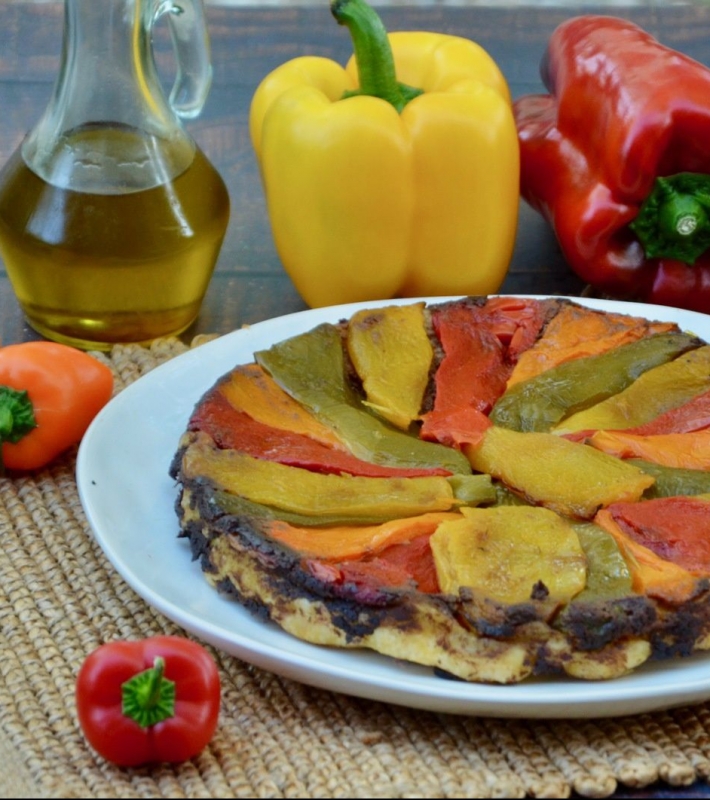 Tatin aux poivrons et la tapenade