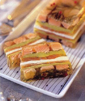 Terrine aux deux saumons