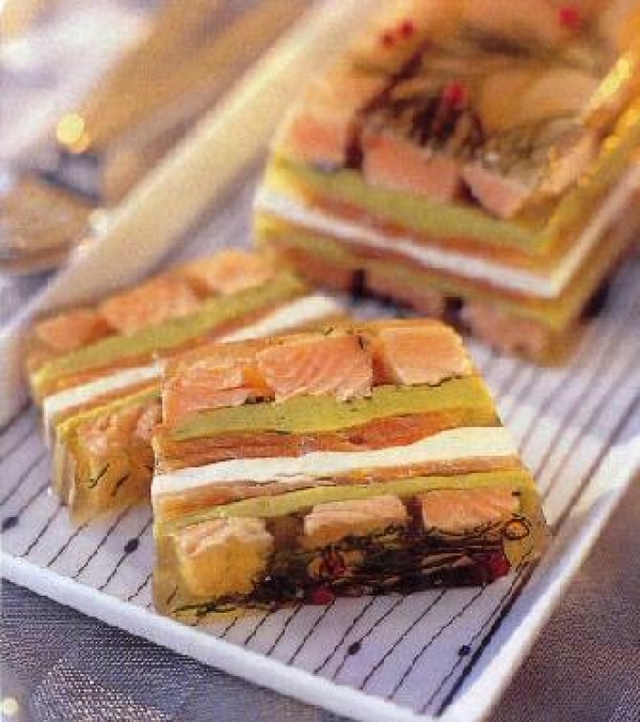 Terrine aux deux saumons