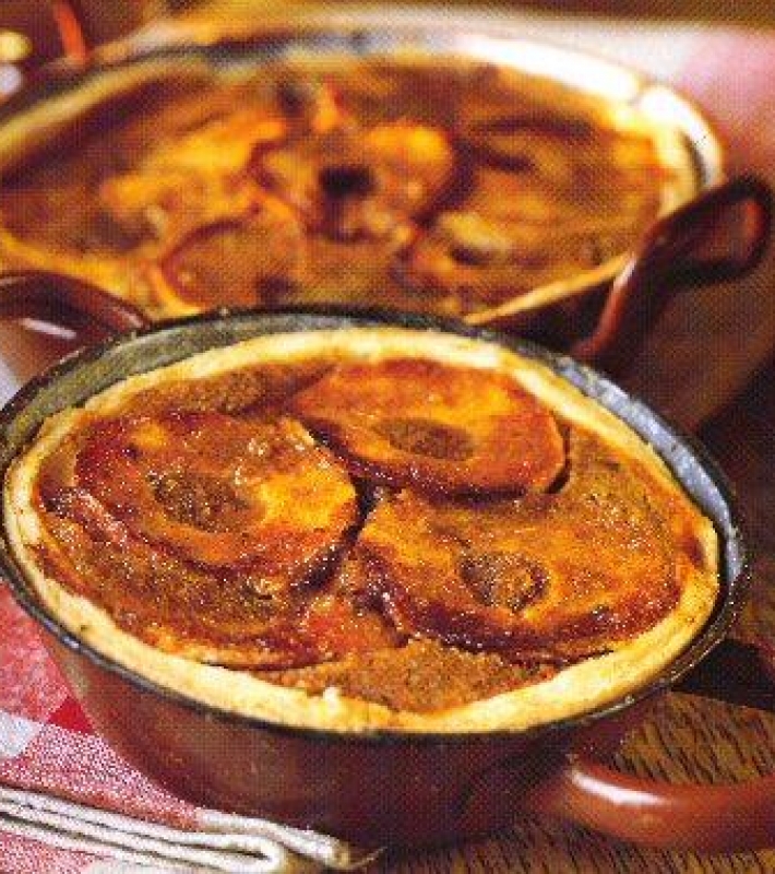 Tarte aux pommes et au pain d'épices