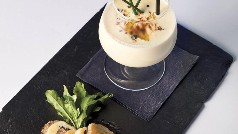 Crème de Saint-Jacques au Saint-Marcellin