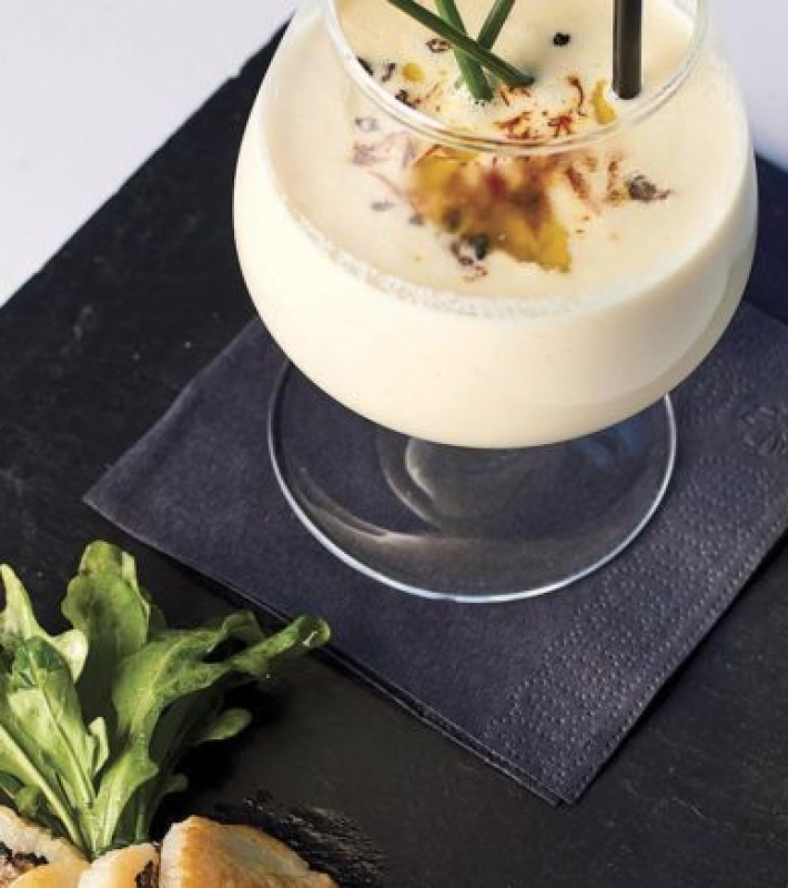 Crème de Saint-Jacques au Saint-Marcellin