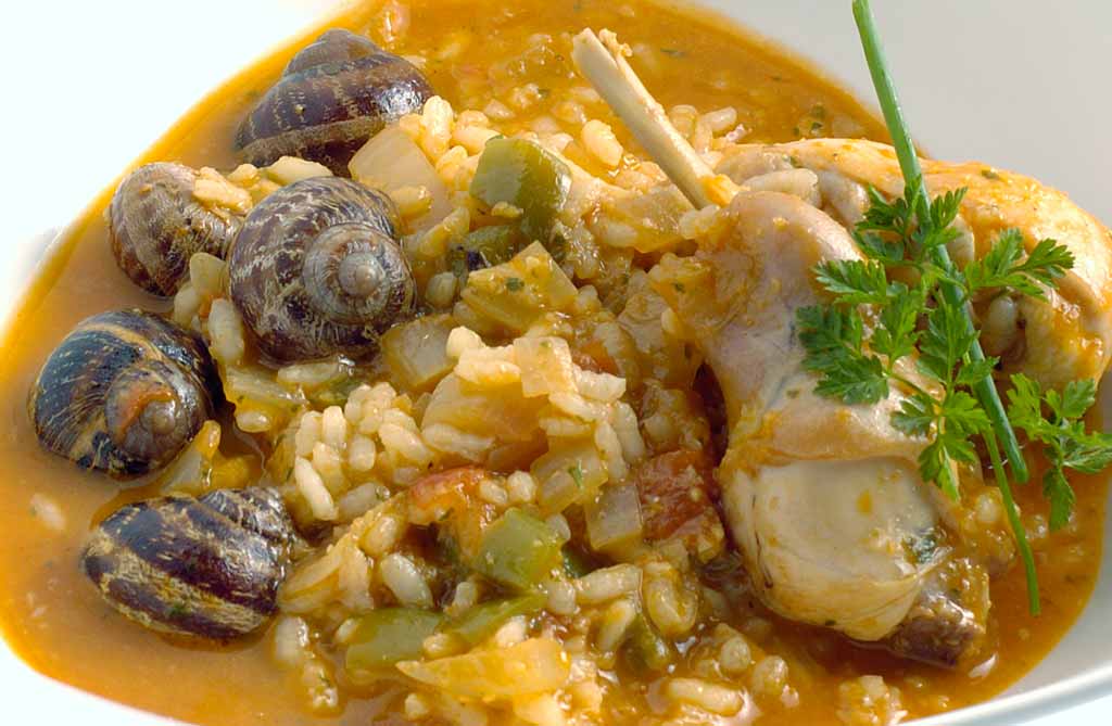 Riz au lapin, escargots et vinaigre de Xérès
