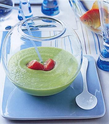 Soupe glacée à l'avocat