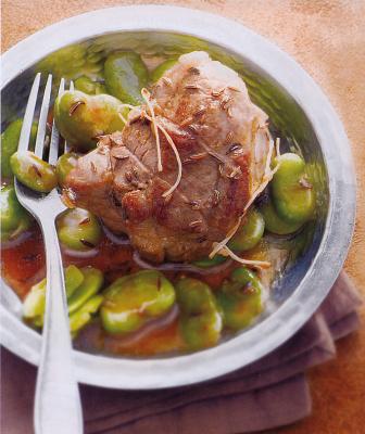 Filet d'agneau confit au carvi