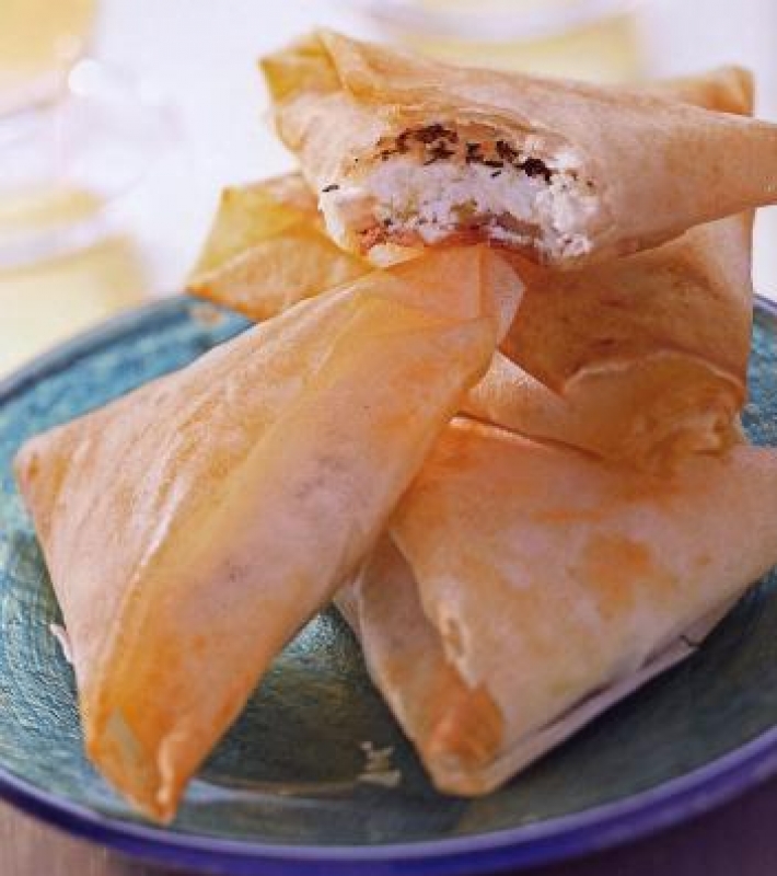 Croustillants de fromage de chèvre au thym et au miel
