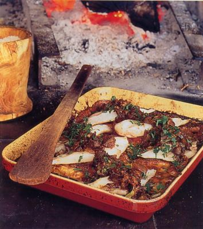 Gratin de Saint-Pierre au confit de canard