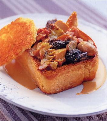 Croustade aux ris de veau et morilles