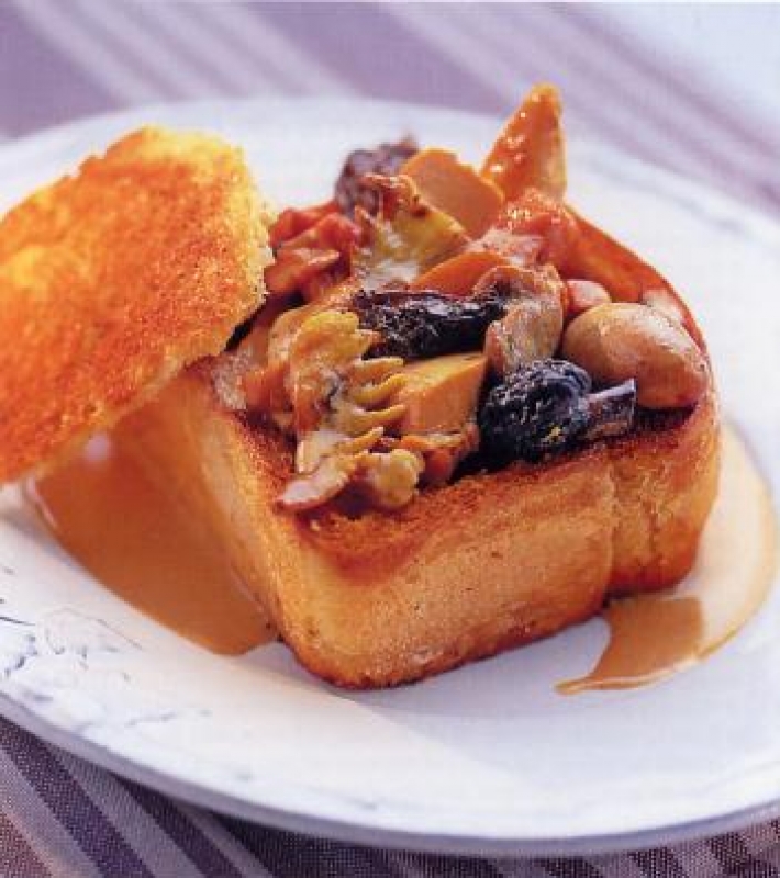 Croustade aux ris de veau et morilles