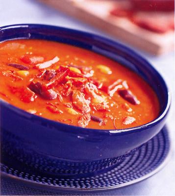 Soupe de haricots au chorizo