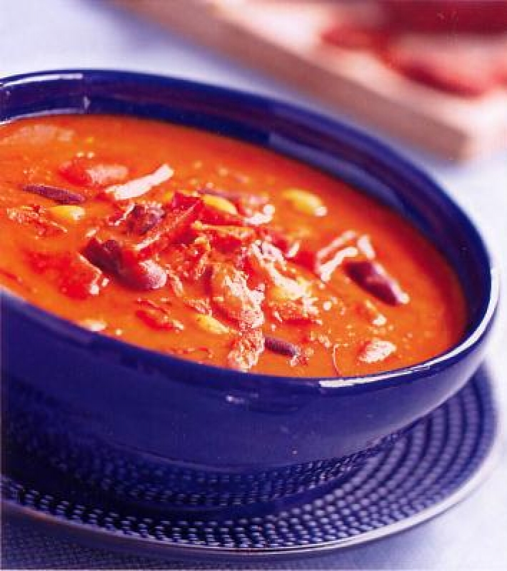 Soupe de haricots au chorizo