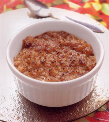 Crumble aux pommes et pain d'épices