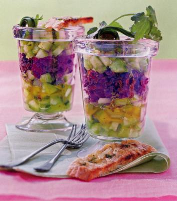 Tartare de concombre aux olives