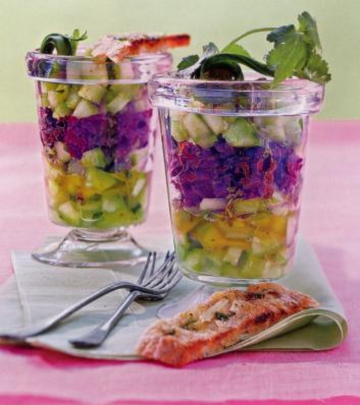 Tartare de concombre aux olives