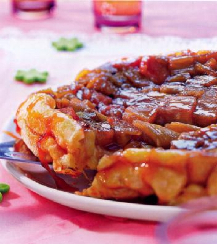 Tatin de rhubarbe