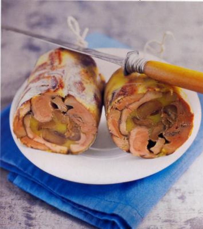 Chaud-froid de foie gras de canard aux cèpes