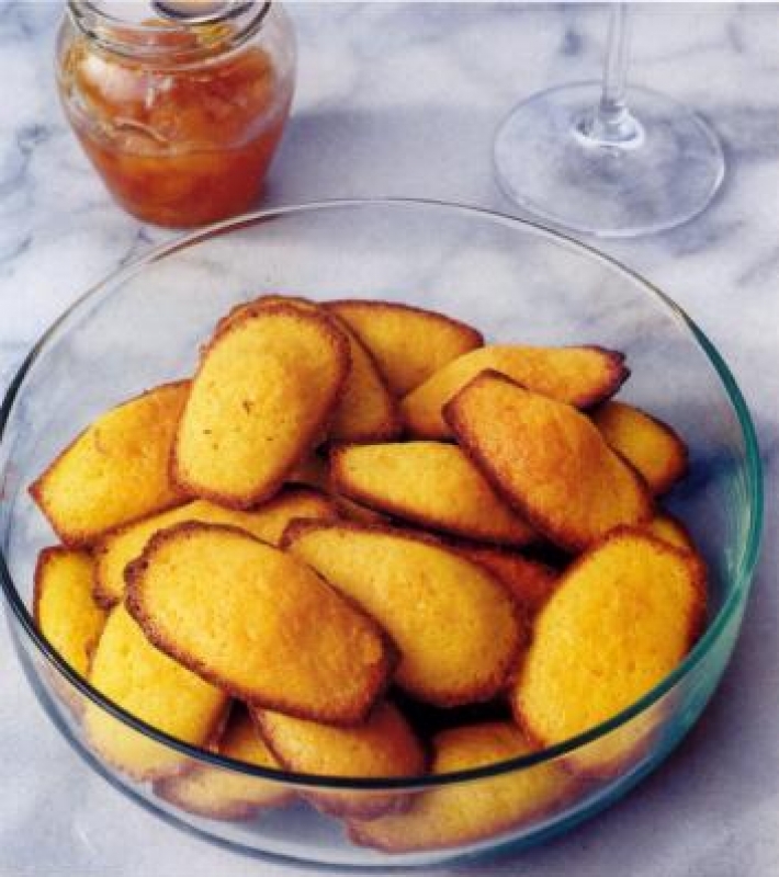 Madeleines au citron et safran