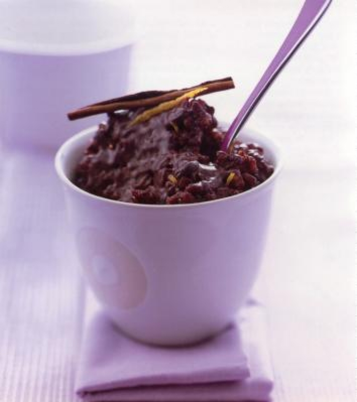 Riz au lait chocolat-cannelle