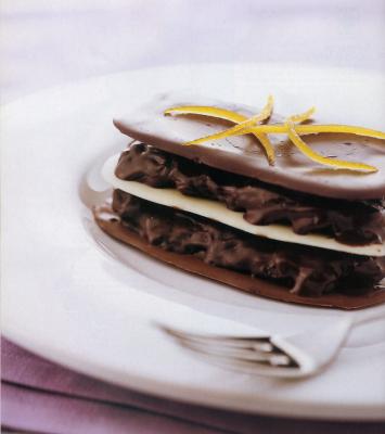 Feuilleté aux trois chocolats