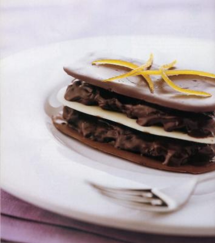Feuilleté aux trois chocolats