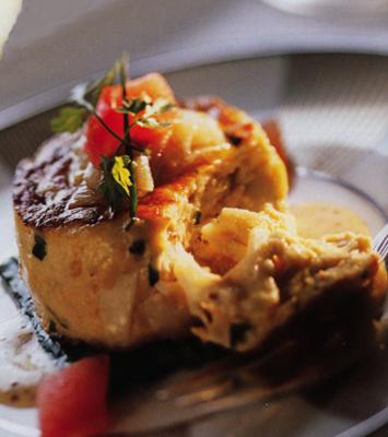 Petits flans de crabe