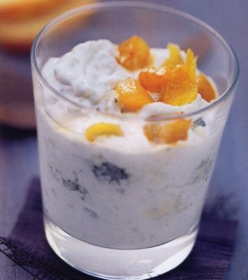 Mousse de roquefort aux poires et gingembre