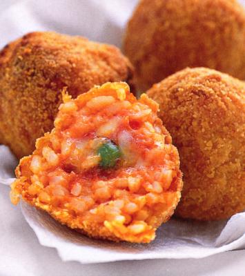 Arancini (Boulettes de risotto)
