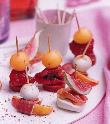 Assortiment de brochettes
