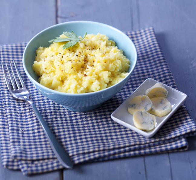 Ecrasée de pommes de terre au beurre demi-sel