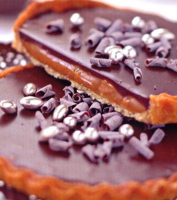 Tartelettes au chocolat et caramel salé