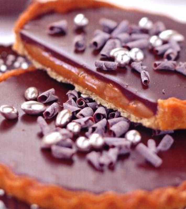 Tartelettes au chocolat et caramel salé