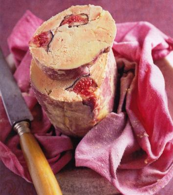 Foie gras aux figues cuit au torchon