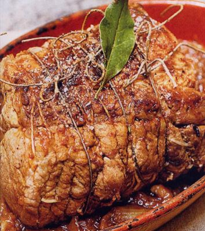Rôti de porc à la confiture d'oignon