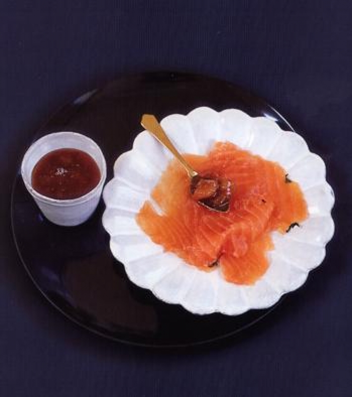 Saumon mariné façon Thaïe