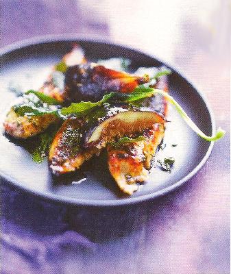 Aiguillettes de poulet et figues dorées