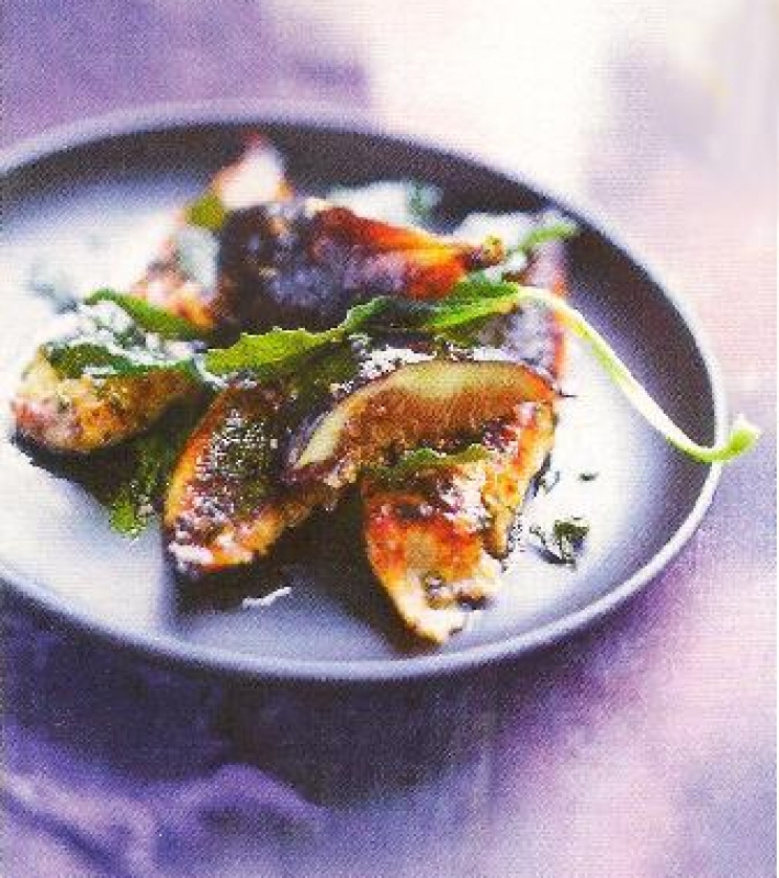Aiguillettes de poulet et figues dorées