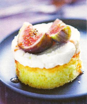 Sablés, mascarpone et figues fraîches