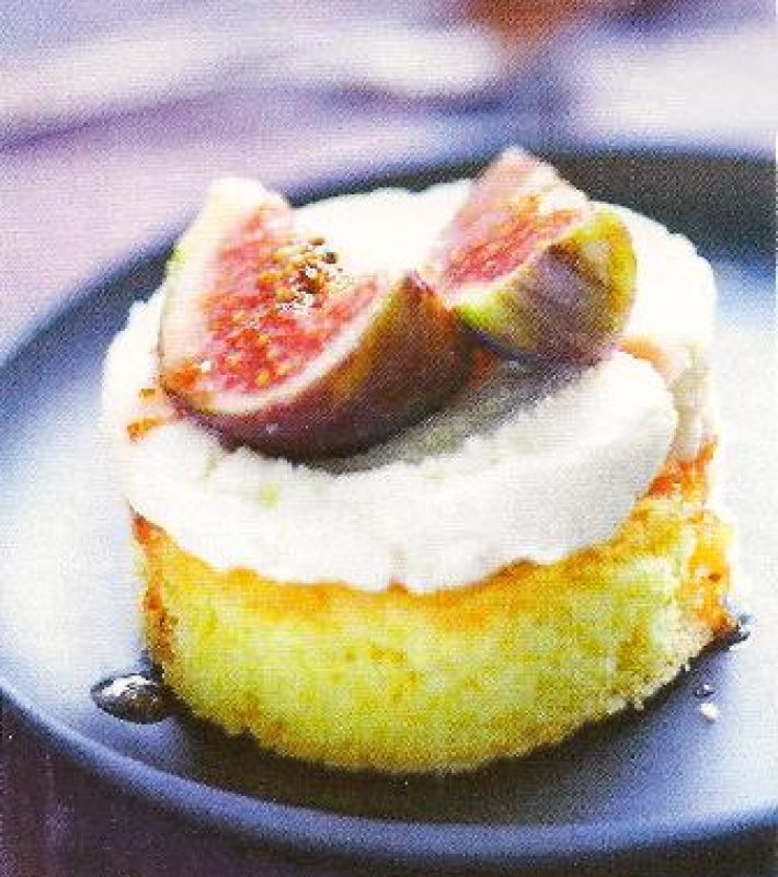 Sablés, mascarpone et figues fraîches