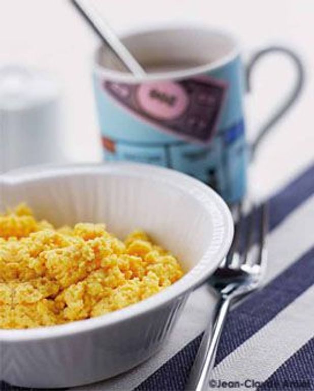 Oeufs brouillés au potiron
