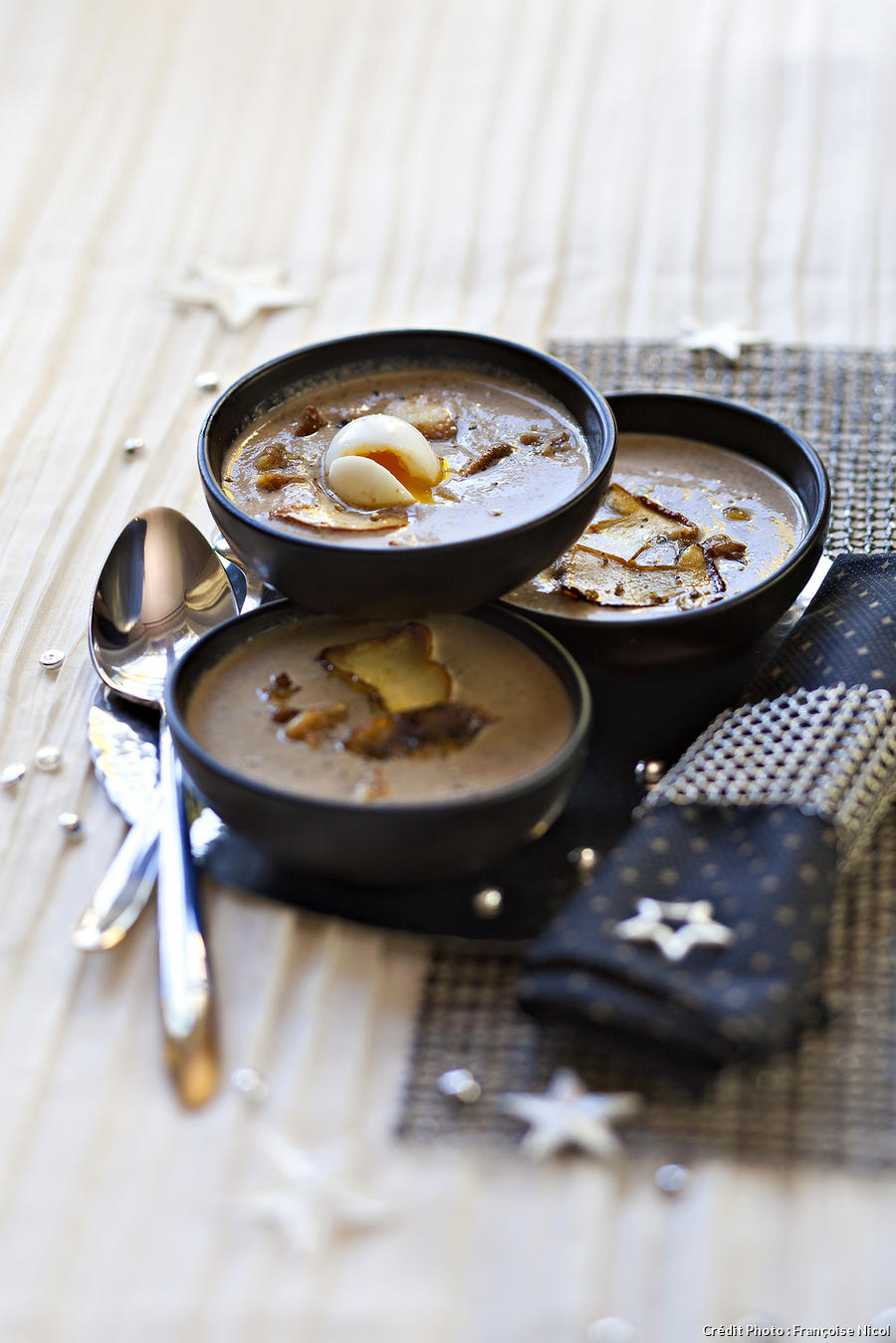 Velouté de cèpes et châtaignes