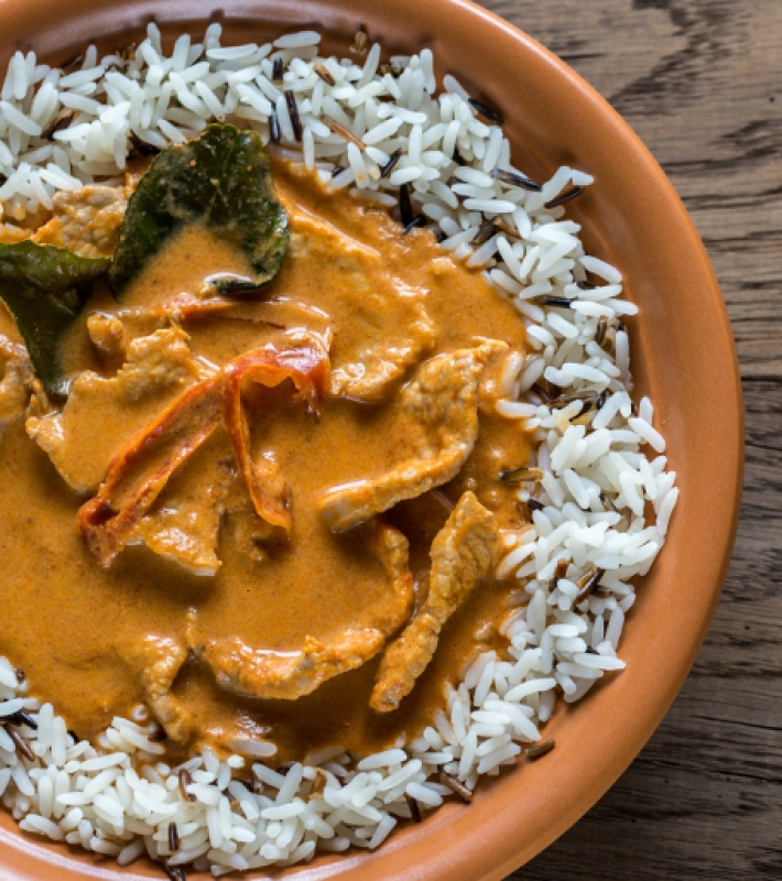 Sauté de porc au lait de coco